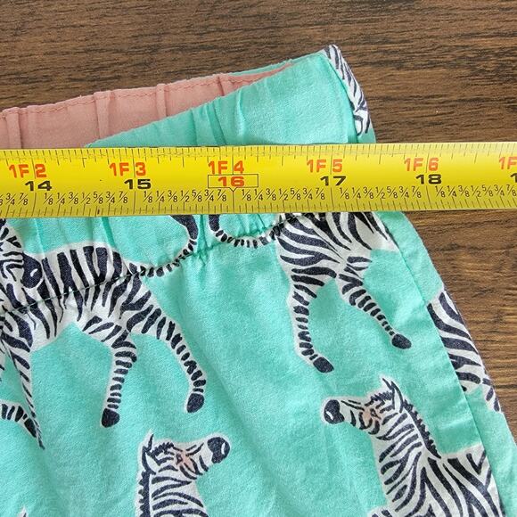 Nick & Nora Pajamas Zebras Mint Green Sz XL Lightweight 100% Cotton Sleepwear - Picture 12 of 13